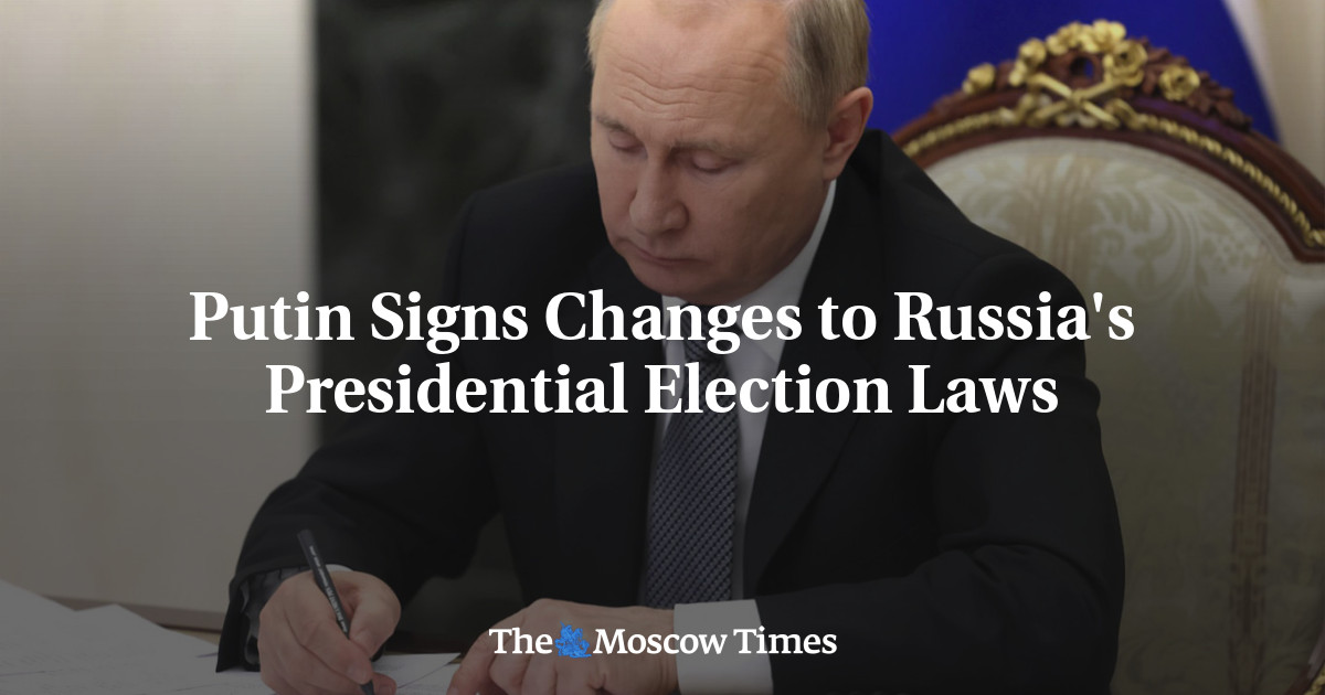Putin Signs Changes to Russia’s Presidential Election Laws