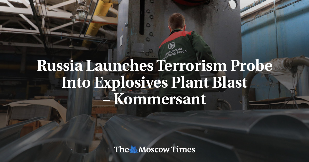 Russia Launches Terrorism Probe Into Explosives Plant Blast – Kommersant