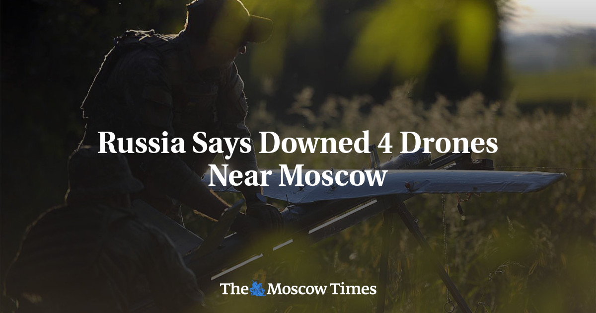 Russia Says Downed 4 Drones Near Moscow