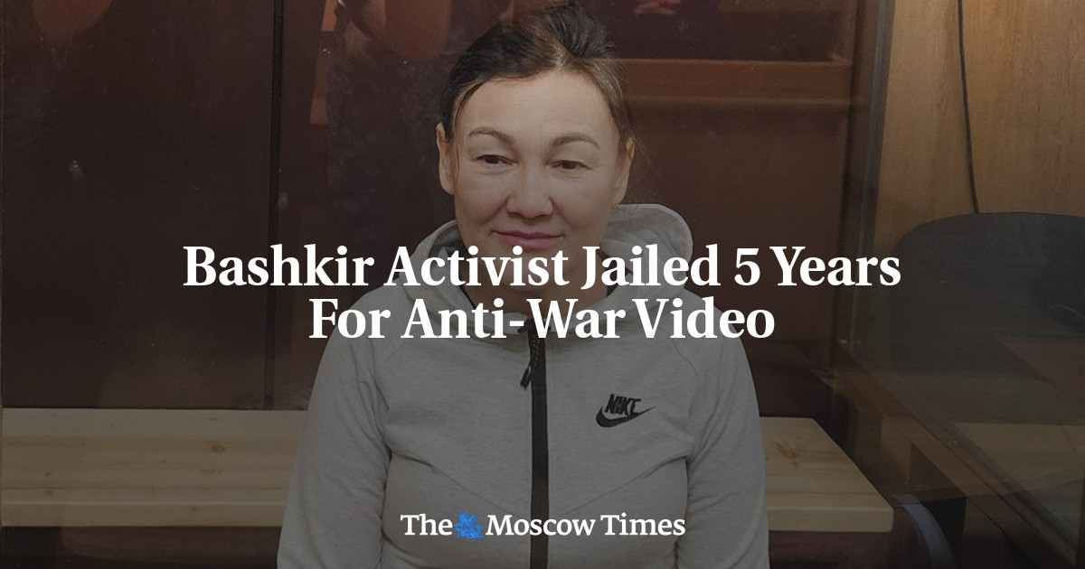 Bashkir Activist Jailed 5 Years For Anti-War Video