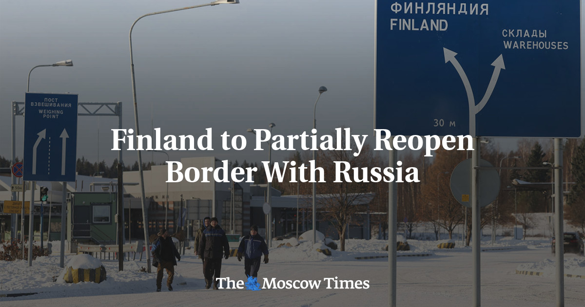 Finland to Partially Reopen Border With Russia