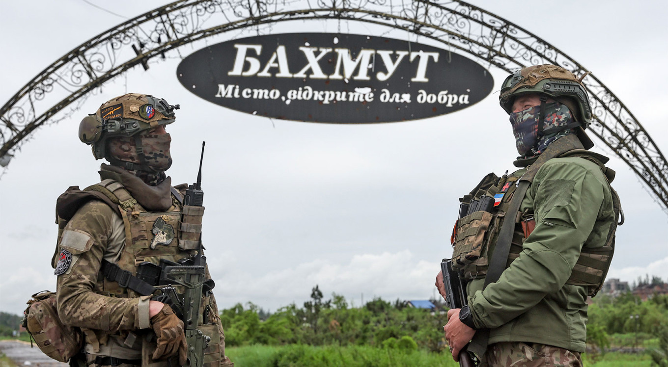  Servicemen of PMC Wagner are seen in Bakhmut. TASS 