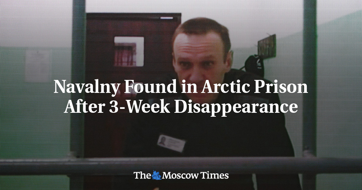 Navalny Found in Arctic Prison After 3-Week Disappearance