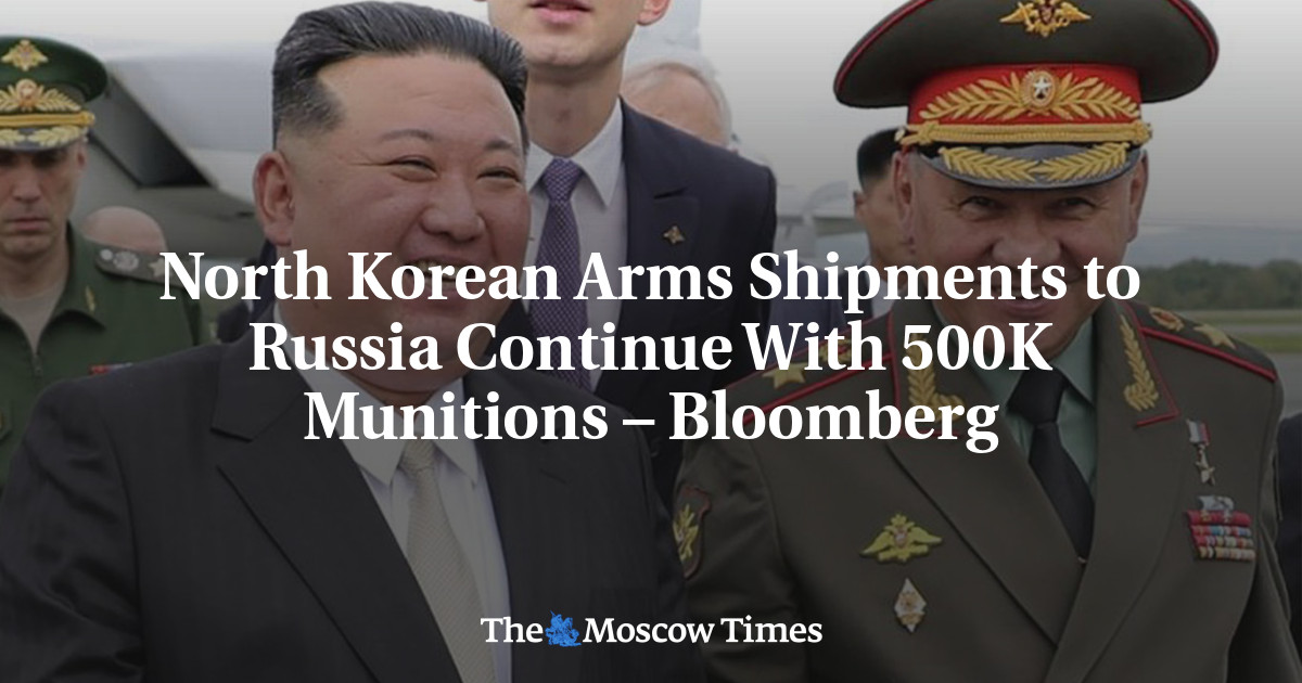 North Korean Arms Shipments to Russia Continue With 500K Munitions – Bloomberg