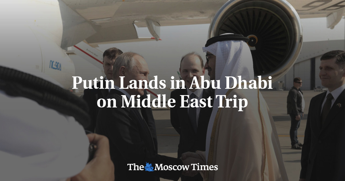 Putin Lands in Abu Dhabi on Middle East Trip
