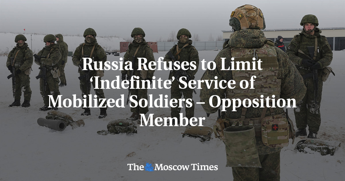 Russia Refuses to Limit ‘Indefinite’ Service of Mobilized Soldiers – Opposition Member