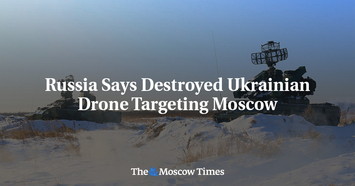 Russia Says Destroyed Ukrainian Drone Targeting Moscow