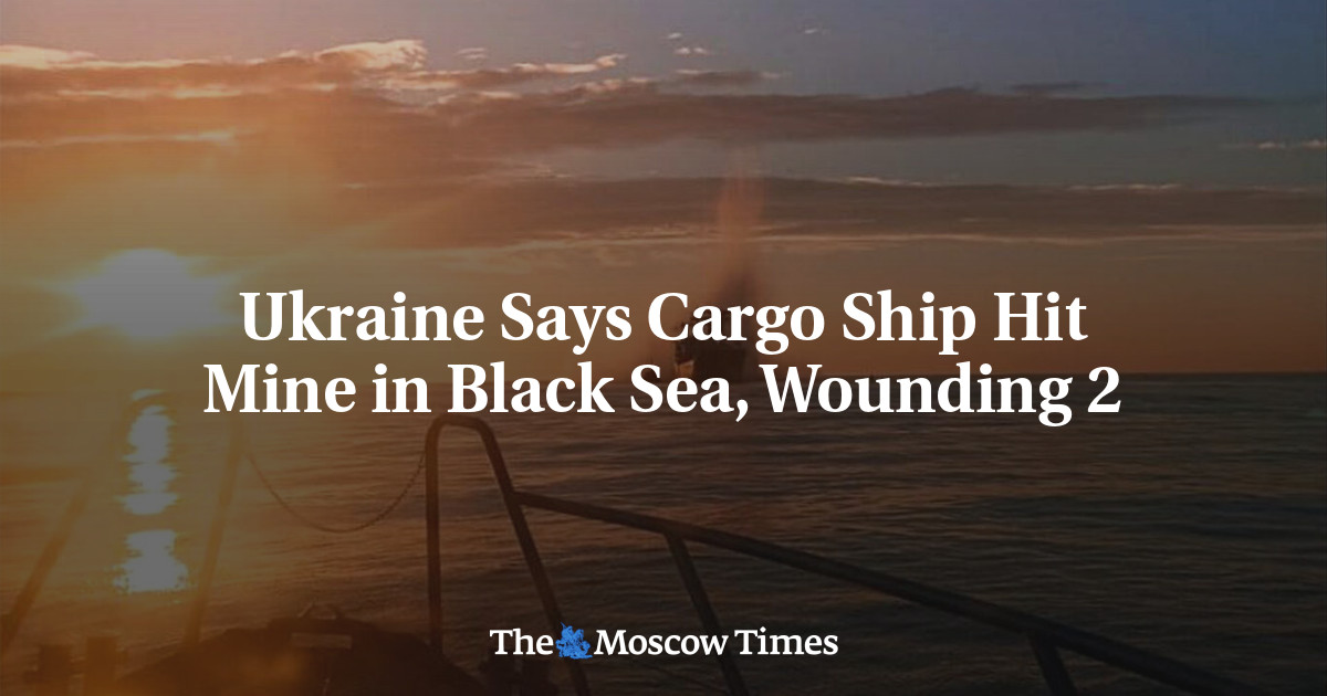 Ukraine Says Cargo Ship Hit Mine in Black Sea, Wounding 2