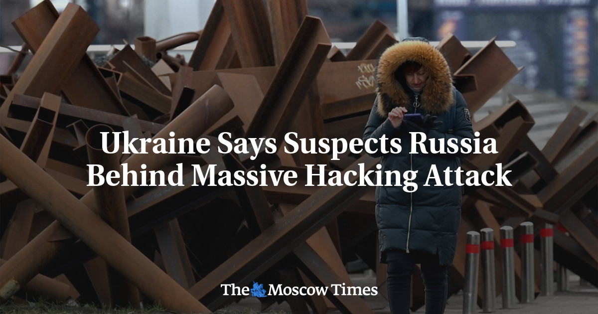 Ukraine Says Suspects Russia Behind Massive Hacking Attack