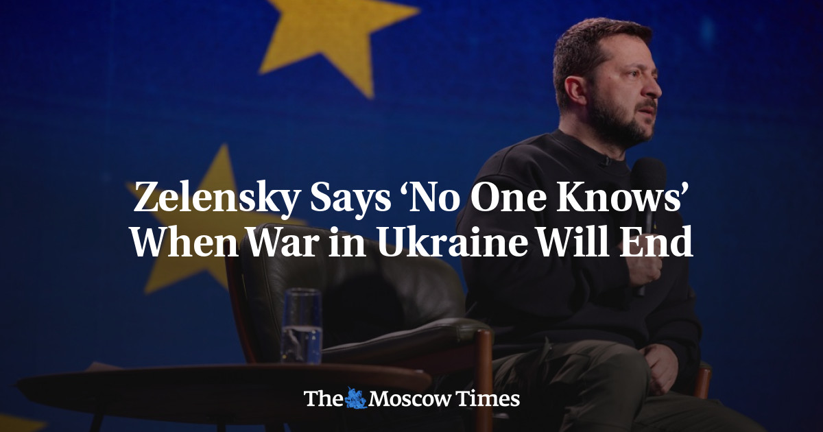 Zelensky Says ‘No One Knows’ When War in Ukraine Will End