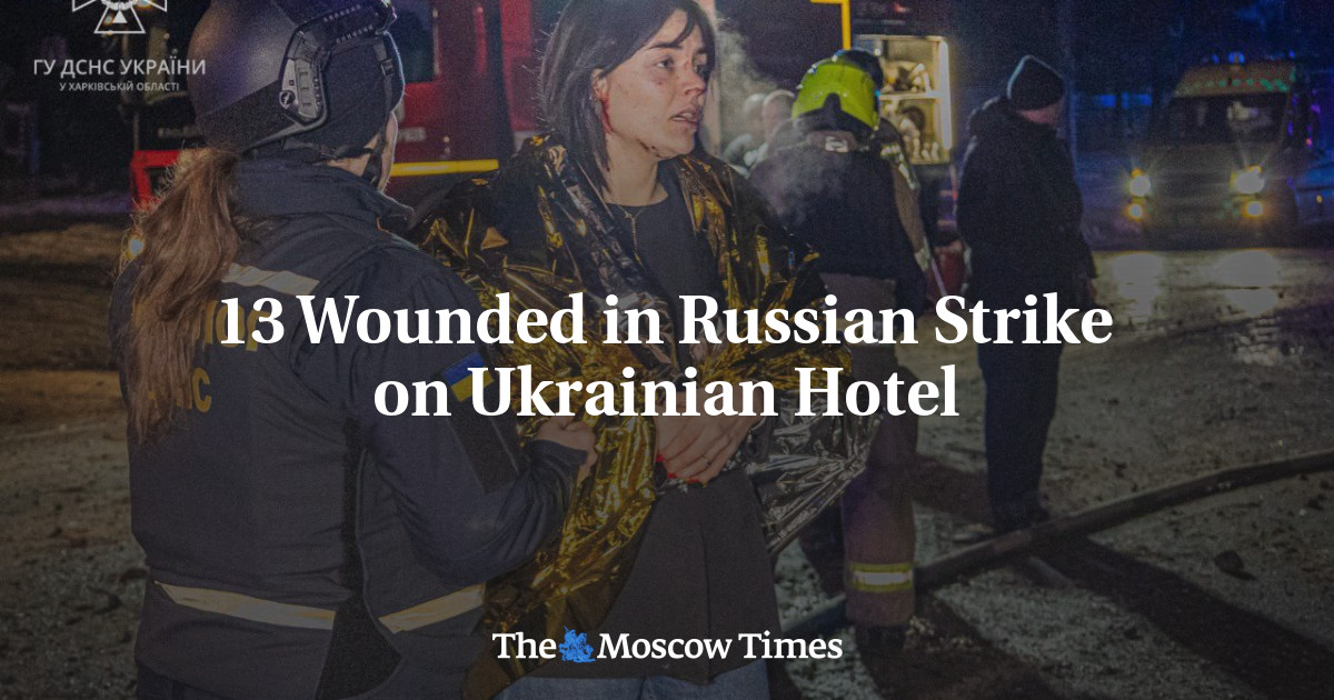 13 Wounded in Russian Strike on Ukrainian Hotel