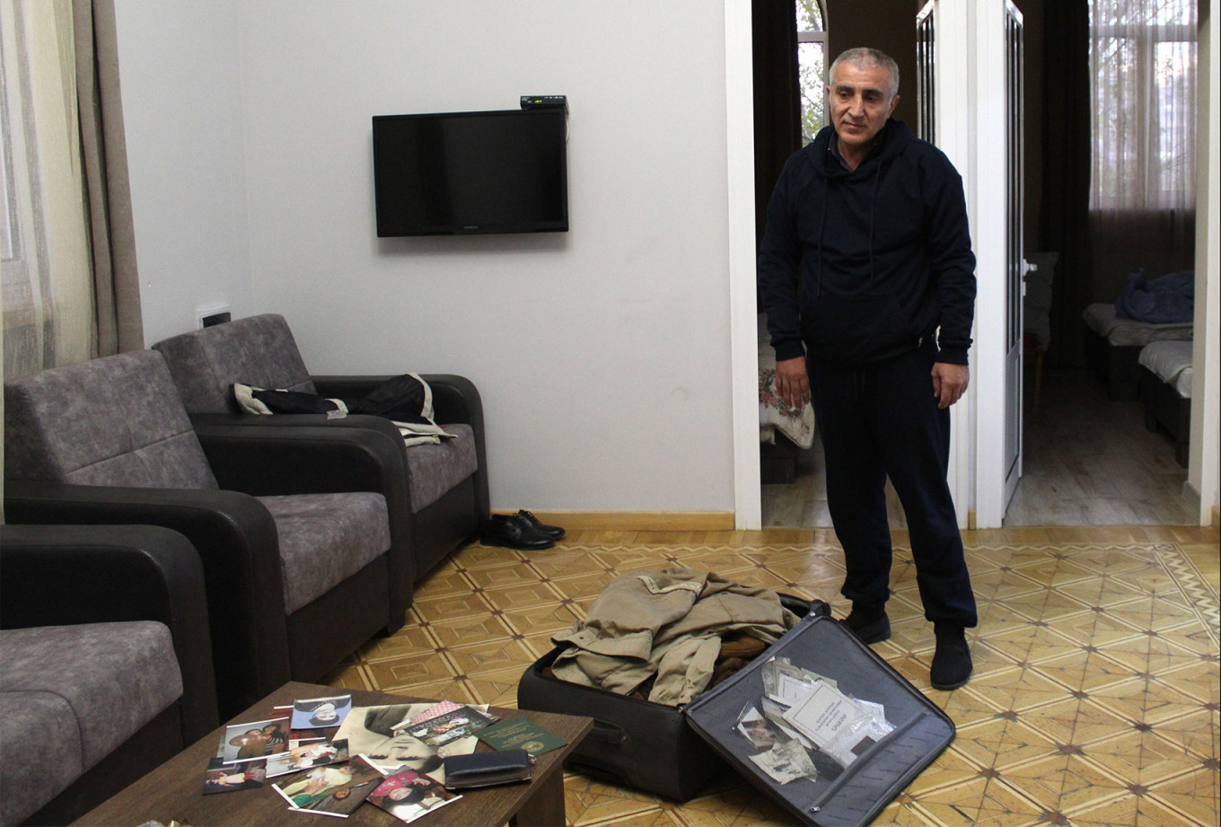  Gagik Khachatryan in his hotel room. Arpine Hovhannisian 