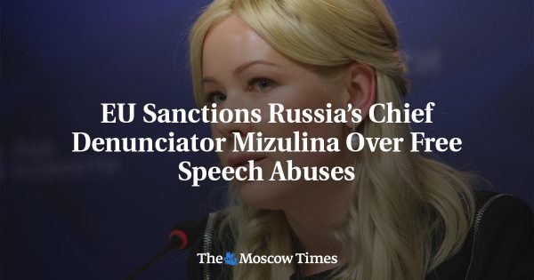 EU Sanctions Russia’s Chief Denunciator Mizulina Over Free Speech Abuses