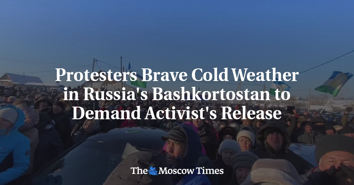 Protesters Brave Cold Weather in Russia’s Bashkortostan to Demand Activist’s Release