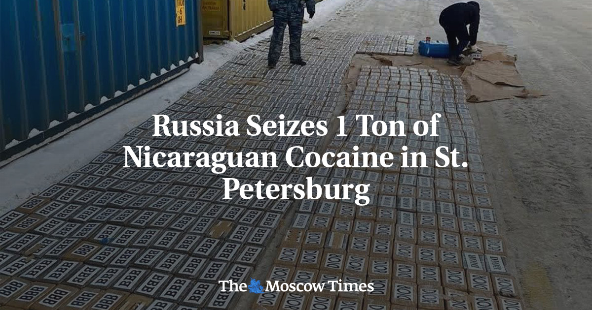 Russia Seizes 1 Ton of Nicaraguan Cocaine in St. Petersburg