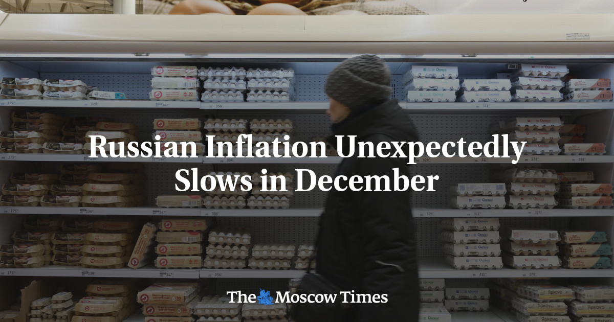 Russian Inflation Unexpectedly Slows in December