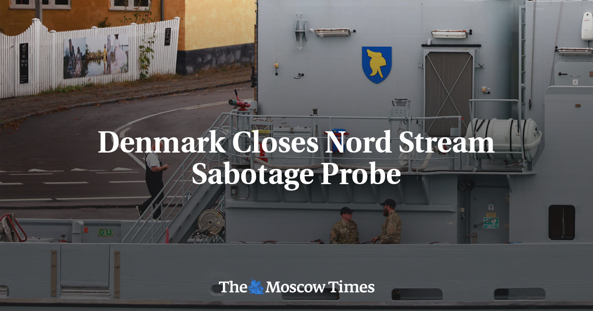Denmark Closes Nord Stream Sabotage Probe