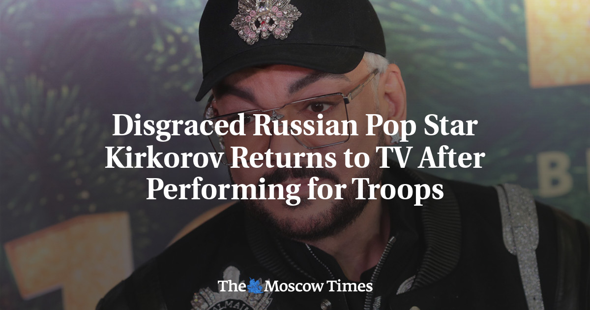 Disgraced Russian Pop Star Kirkorov Returns to TV After Performing for Troops