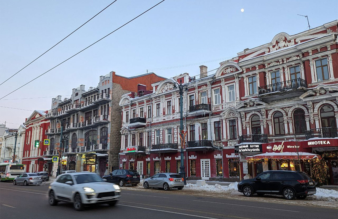  A city street in Voronezh. Moscow Times Reporter 