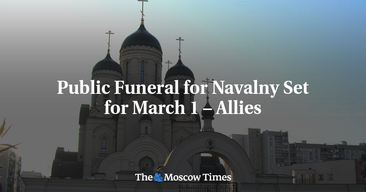 Public Funeral for Navalny Set for March 1 – Allies