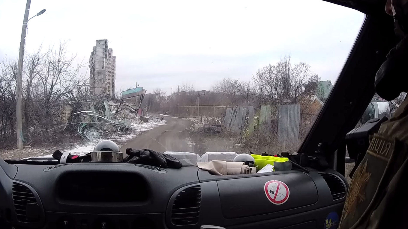  The town of Avdiivka in eastern Ukraine's Donetsk region. State Emergency Service of Ukraine 
