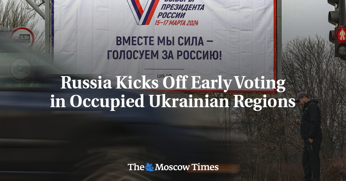 Russia Kicks Off Early Voting in Occupied Ukrainian Regions