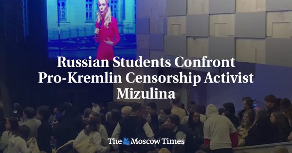 Russian Students Confront Pro-Kremlin Censorship Activist Mizulina