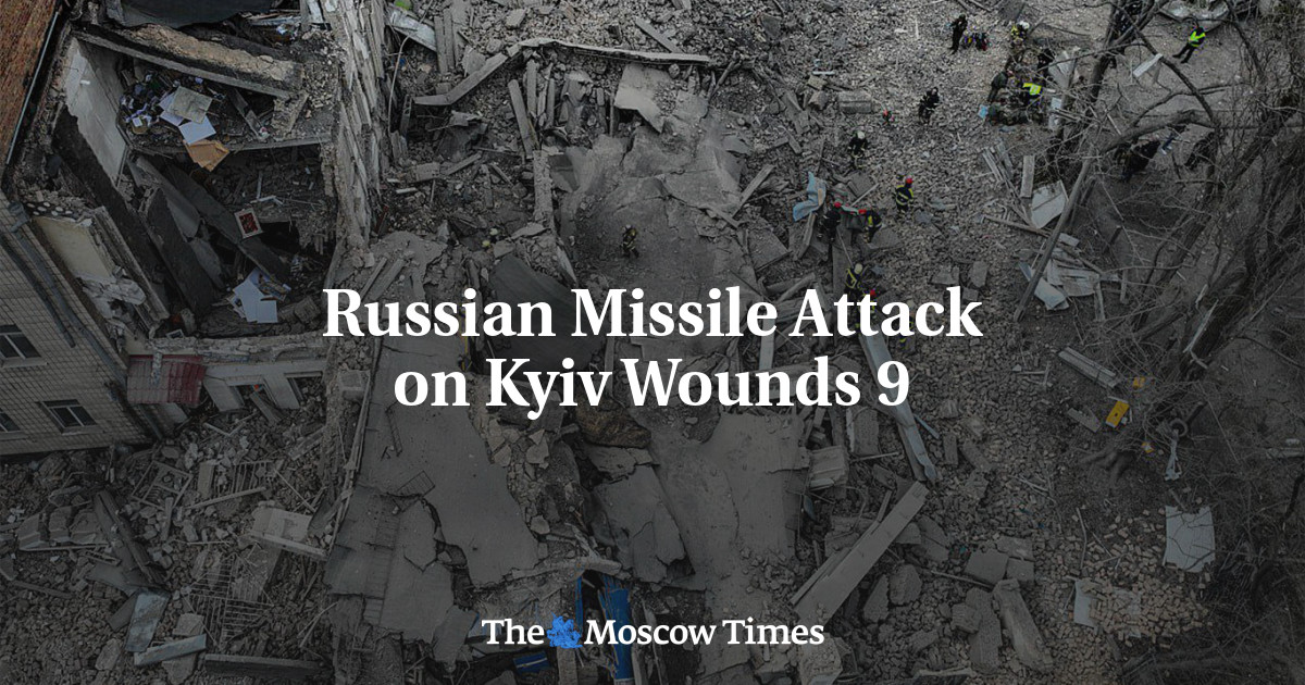 Russian Missile Attack on Kyiv Wounds 9