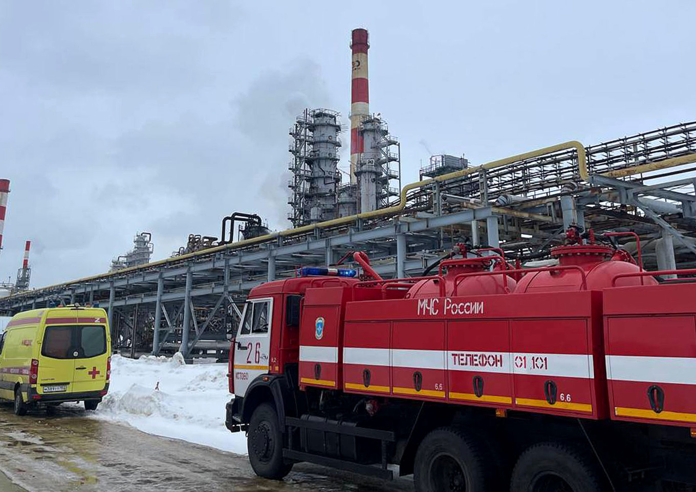  A Lukoil refinery in Nizhny Novgorod. Gleb Nikitin / Telegram 