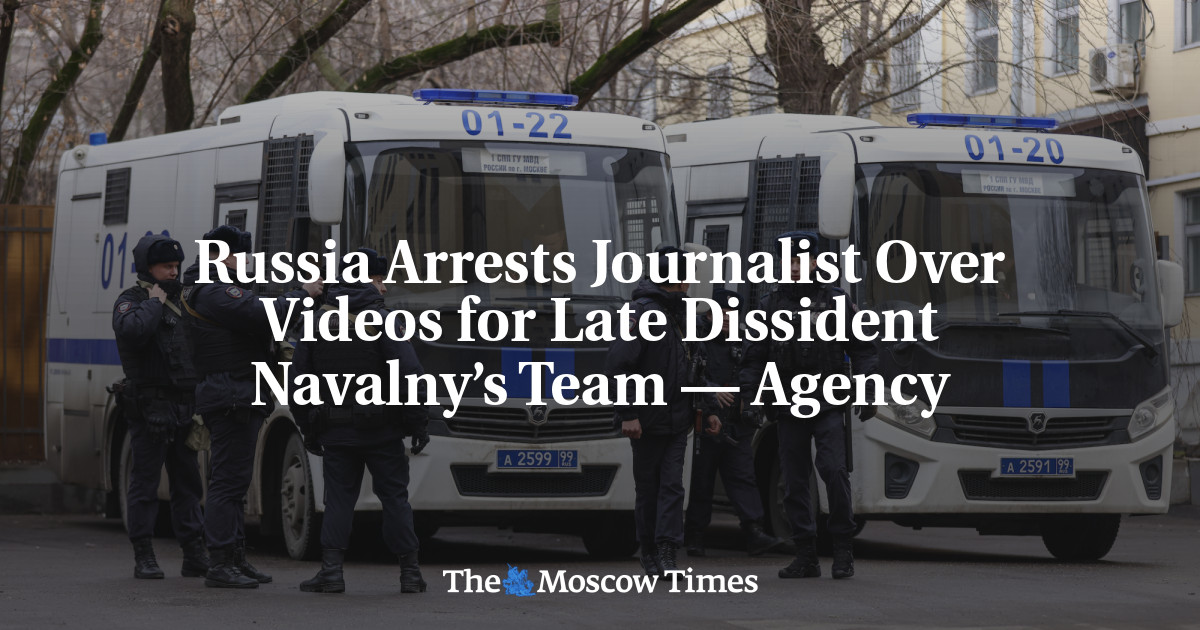 Russia Arrests Journalist Over Videos for Late Dissident Navalny’s Team — Agency
