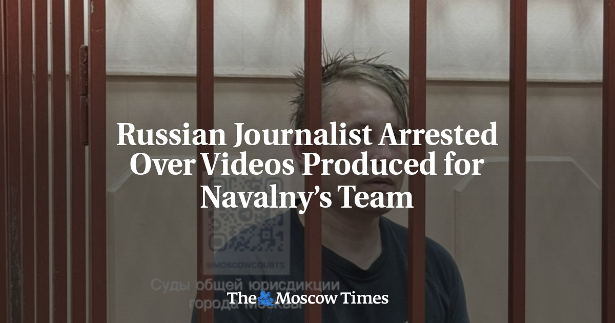 Russian Journalist Arrested Over Videos Produced for Navalny’s Team