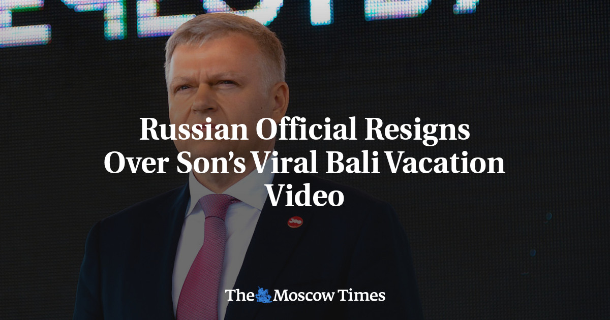 Russian Official Resigns Over Son’s Viral Bali Vacation Video