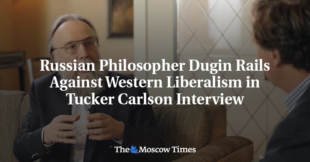 Russian Philosopher Dugin Rails Against Western Liberalism in Tucker Carlson Interview