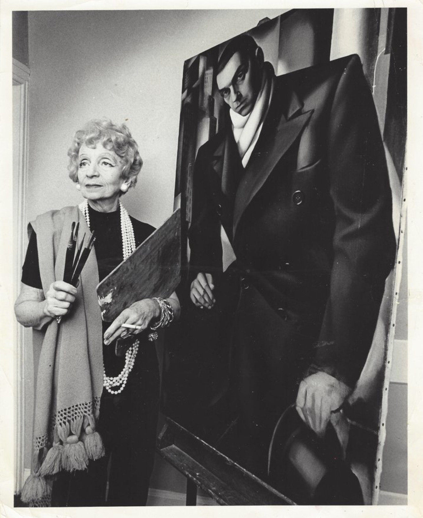  Lempicka and first husband Tadeusz de Lempicki, circa 1973 Bill Clough, Houston Chronicle / Collection of Richard and Anne Paddy 
