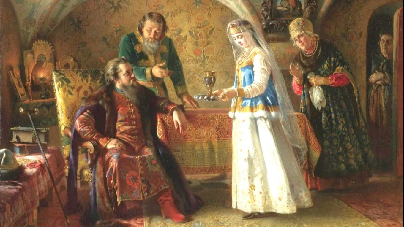  Scene From the Life of Boyars of the 17th century by Konstantin Makovsky Wikimedia Commons 