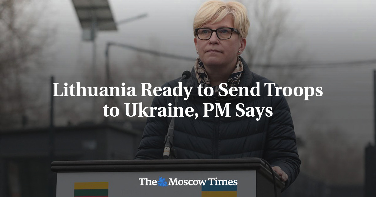 Lithuania Ready to Send Troops to Ukraine, PM Says