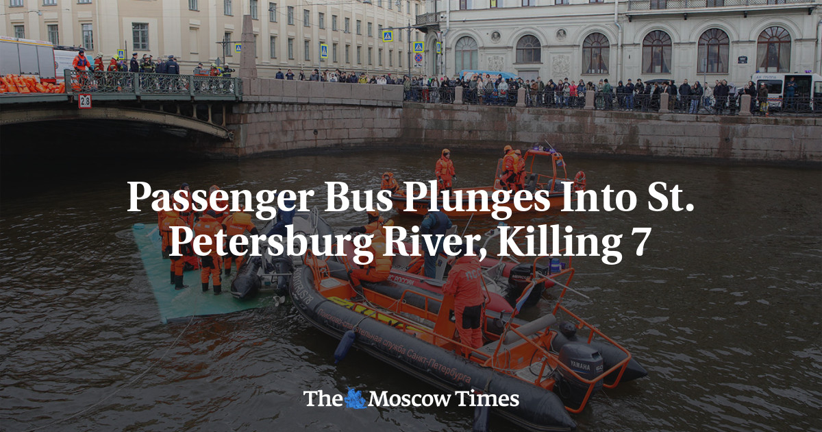 Passenger Bus Plunges Into St. Petersburg River, Killing 7