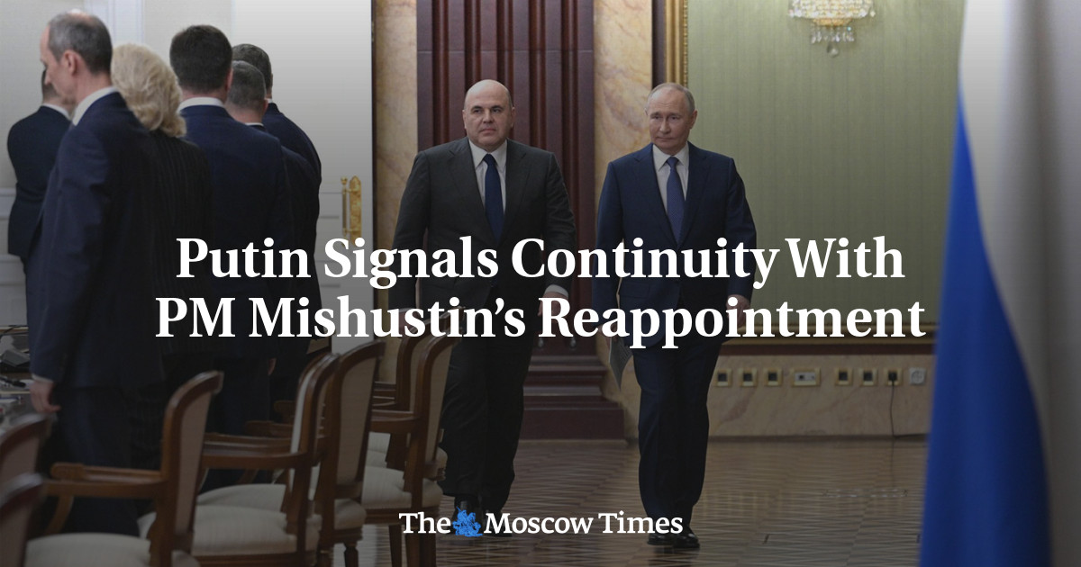 Putin Signals Continuity With PM Mishustin’s Reappointment