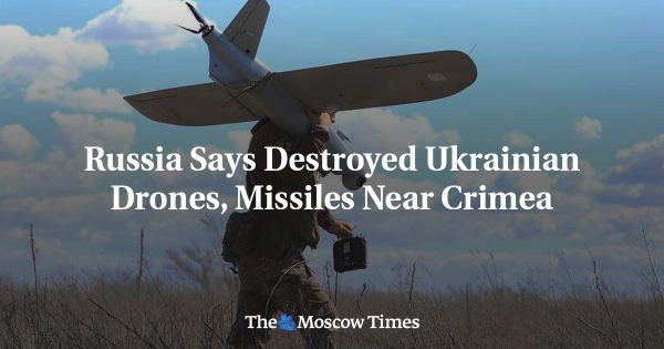 Russia Says Destroyed Ukrainian Drones, Missiles Near Crimea