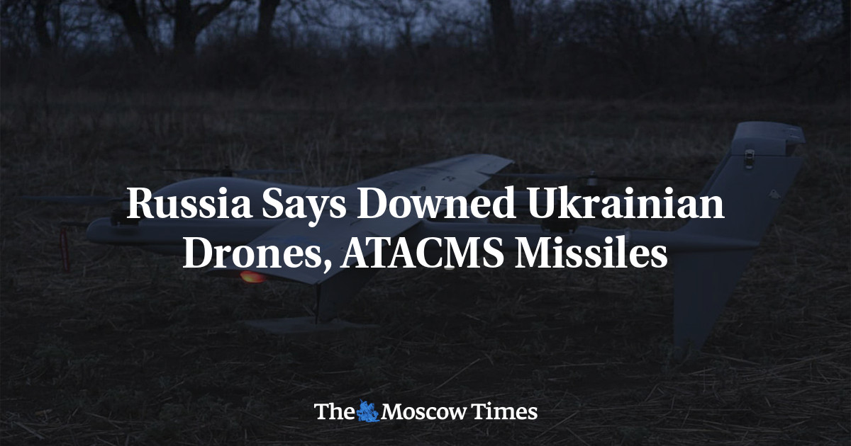 ​​Russia Says Downed Ukrainian Drones, ATACMS Missiles