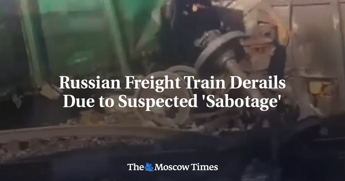Russian Freight Train Derails Due to Suspected ‘Sabotage’