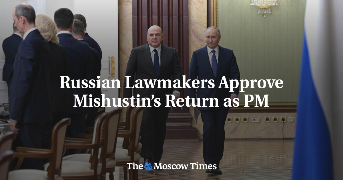 Russian Lawmakers Approve Mishustin’s Return as PM