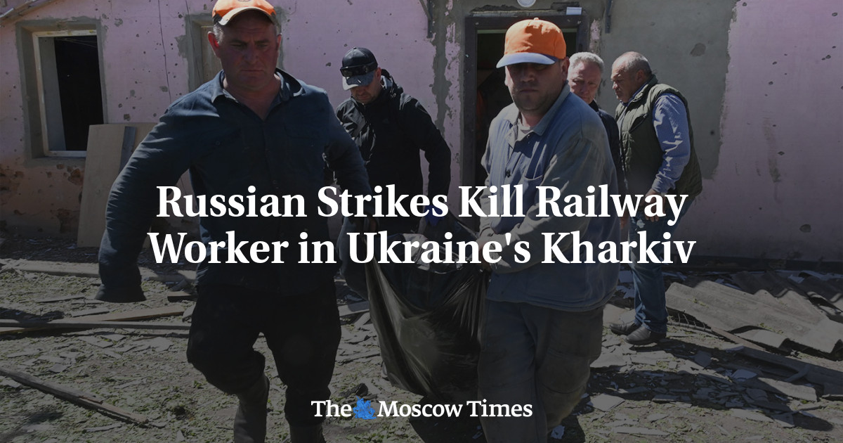 Russian Strikes Kill Railway Worker in Ukraine’s Kharkiv