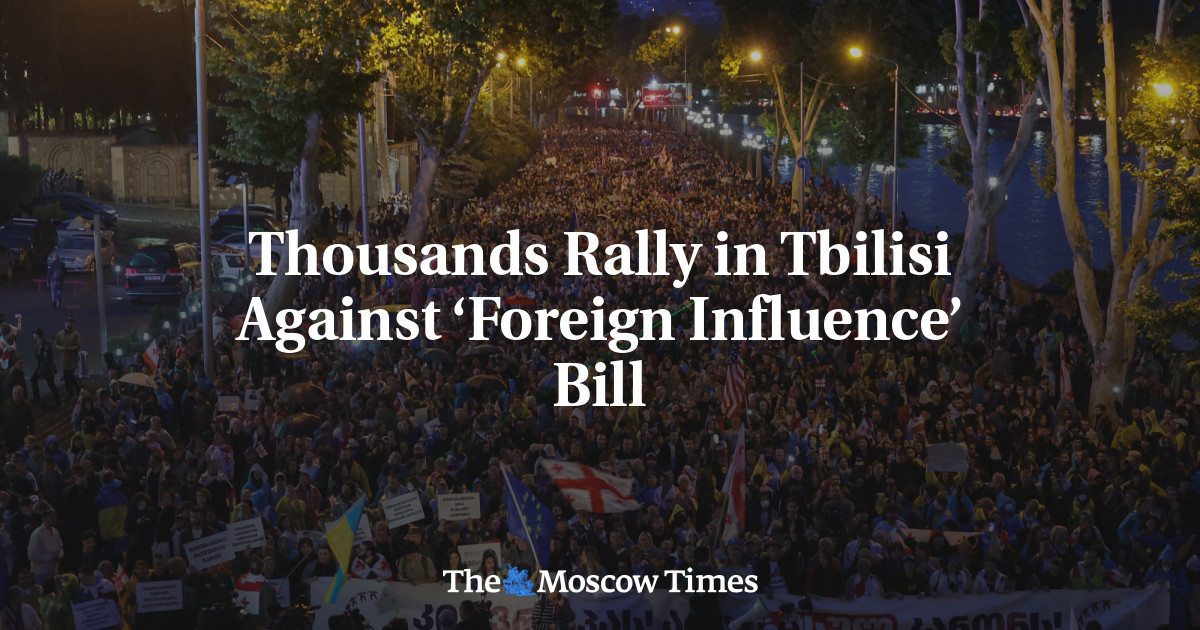 Thousands Rally in Tbilisi Against ‘Foreign Influence’ Bill
