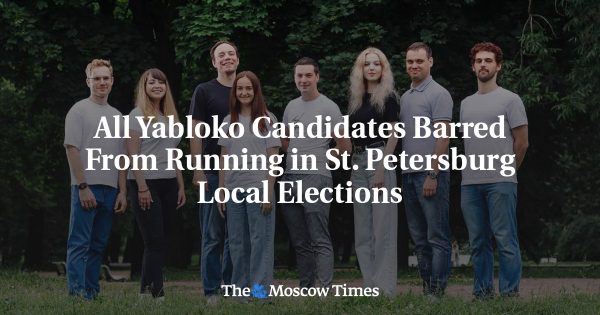 All Yabloko Candidates Barred From Running in St