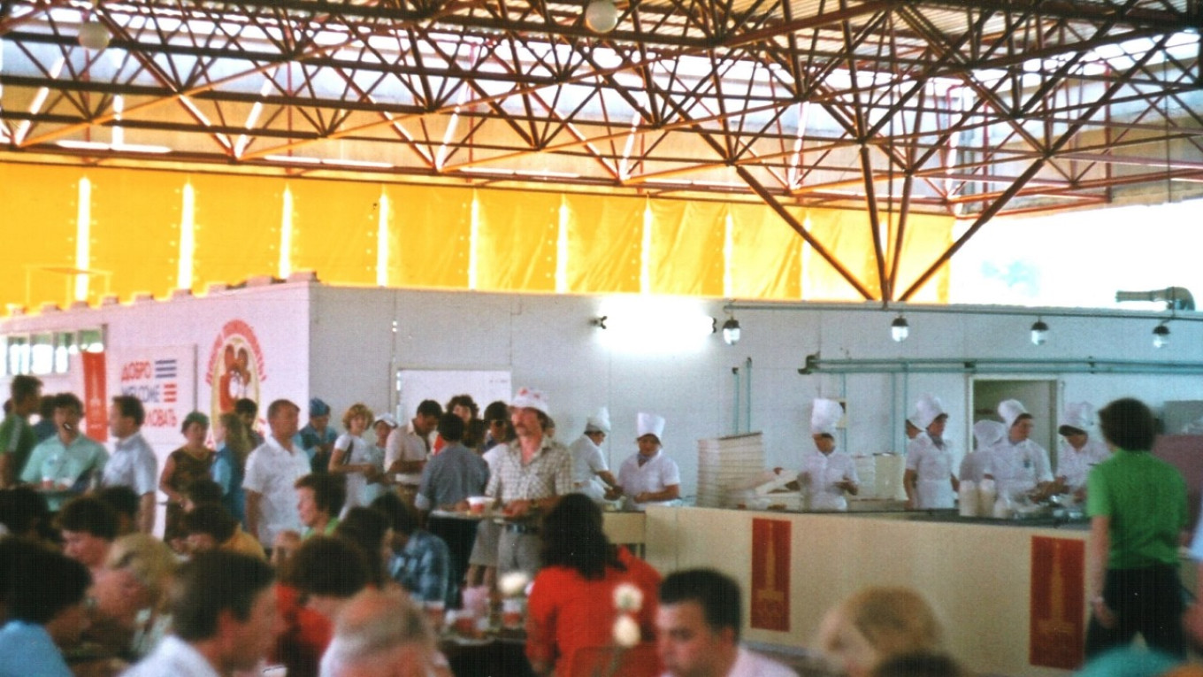  A cafe built for the 1980 Olympics. Wikimedia Commons. 