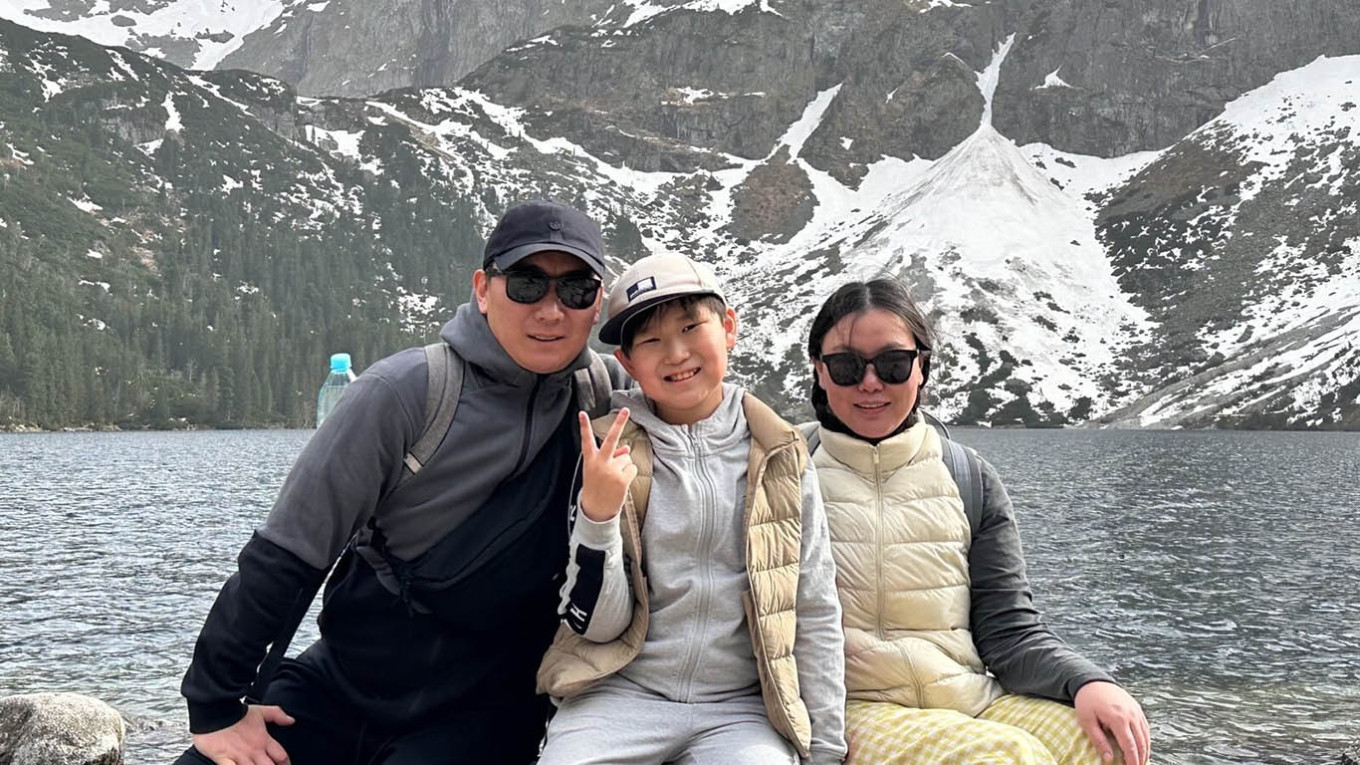  Batlay Matenov, Liliya Mongush and their son on a trip to Poland's Tatra Mountains. Courtesy photo 