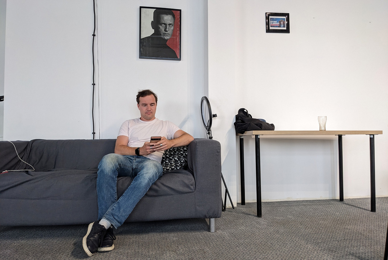  Kovcheg's coordinator Oleg Rodin pictured at the group's community space in Warsaw MT 