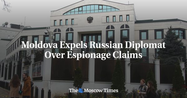 Moldova Expels Russian Diplomat Over Espionage Claims