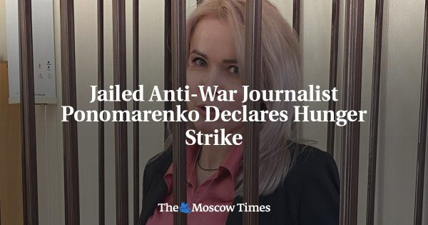 Jailed Anti-War Journalist Ponomarenko Declares Hunger Strike